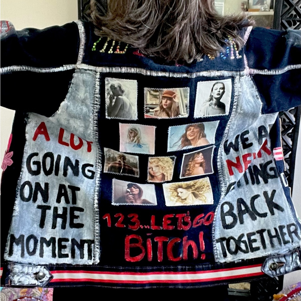 Eras tour Taylor Swift jacket.
